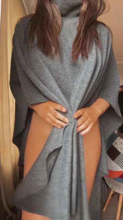 This poncho looks so funny but wait