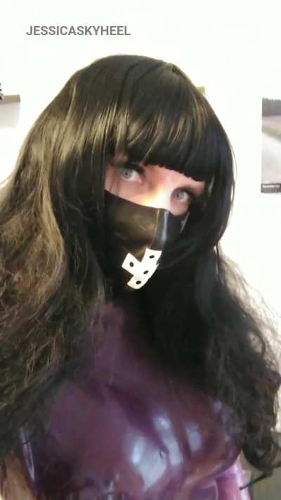 In my latexoutfit.