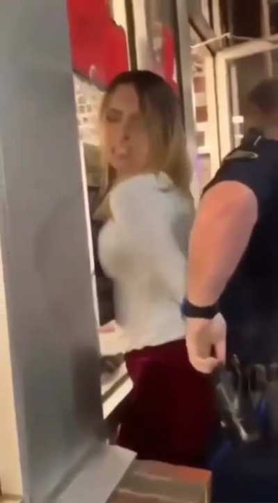 Sexually harassing a cop while getting arrested