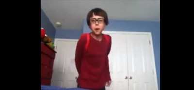 this kid is pissed af