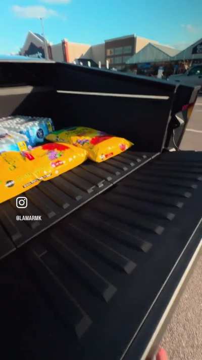 Apparently 4 packs of bottled water and two bags of potting soil are &ldquo;truck things&rdquo;