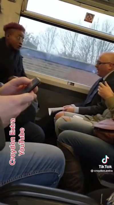 The woman kept putting her feet on the seat and he wasn&rsquo;t happy
