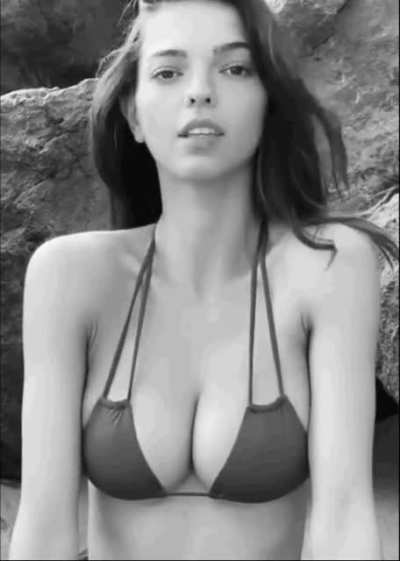 Black and white bikini GIF 2