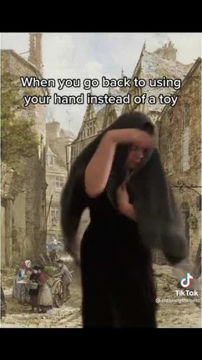 Using your hand instead of a toy