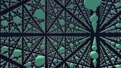 Today I created a raymarching shader to render an infinite sphere-filled world!