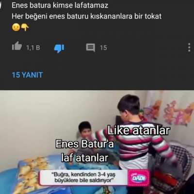 1.1k kişi enes batura laf atanları d&ouml;v&uuml;yor
