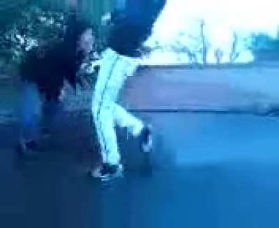 Getting kicked in the nuts