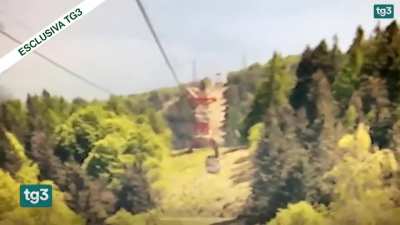 Stresa-Mottarone aerial tram crashes after traction cable snaps 100m from top station. Emergency brakes were tampered - 14 fatalities (Italy, 23/05/2021)