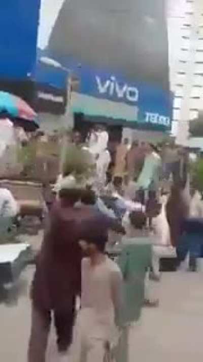 People in Pakistan destroy billboards of Samsung for introducing a QR code that is allegedly &ldquo;blasphemous&rdquo;.