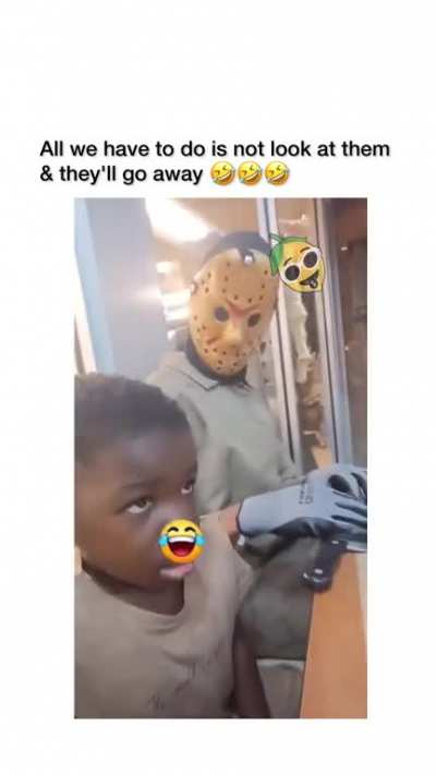 Terrified kids lol
