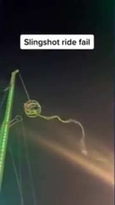 Bungee snaps at the London winter wonderland.