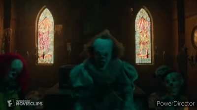 Pennywise but he's Rey Mysterio