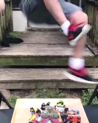 Dude jumps on painful things, for apparently no reason. It&rsquo;s like Jackass with even less of a point.
