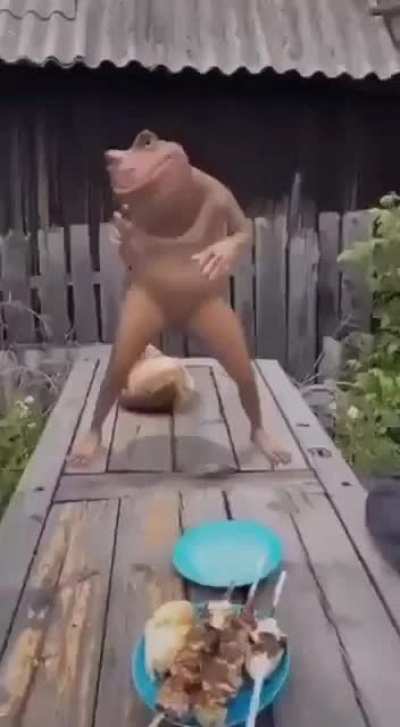 Só no passinho.