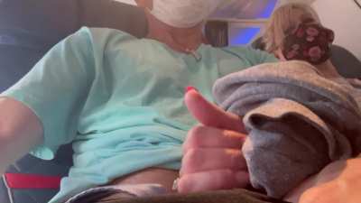On our way to a lifestyle resort I got so excited I couldn&rsquo;t wait!  A handjob on the flight out helped tremendously 😀