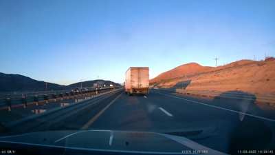 Wrong way driver on 80 W this morning. Later collided with UPS semi (not show ). Second wrong way driver two mornings in a row.