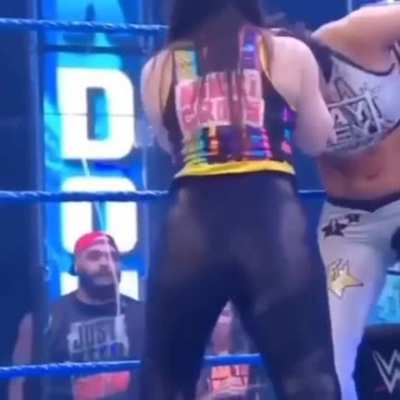 Nikki Cross's big fat ass jiggling
