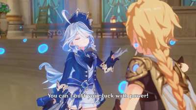 Furina plays rock paper scissors | Crying Furina X Aqua Konosuba