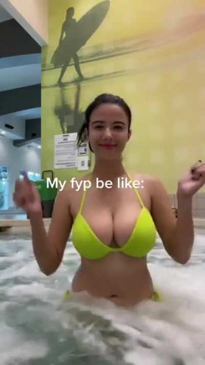 Big tits in bikini