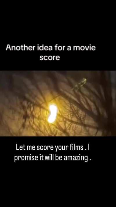Let me score your films. I promise it will be amazing