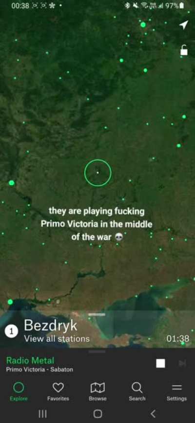 Meanwhile ukranian radio stations