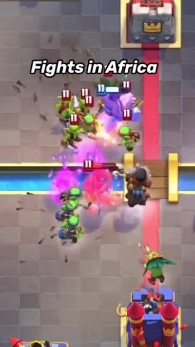 Humor típico de gringos y jugadores de clahs Royale : osea racismo y homofobia 🗿