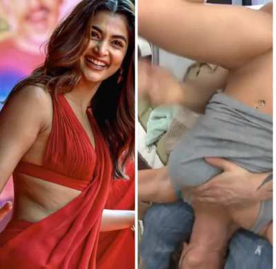 Pooja hegde 🥵 Licking ur chocolatey cunt &amp;amp; Asshole raw like this aaahh 🤤 will be sooo delicious and Heavenly 💦 aaaahhh fuckkkk Pooja
