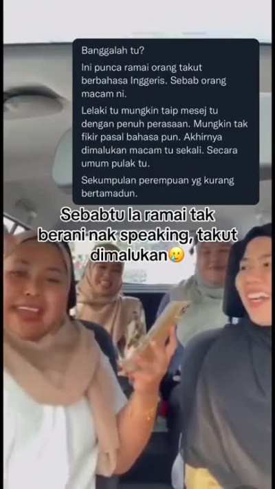 The "most english speaker" be like.