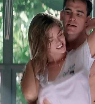 Denise Richards - Matt Dillon fondling the see through plot in 'Wild Things'