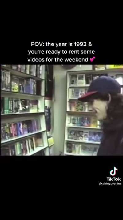 Rentin&rsquo; videos in 1992