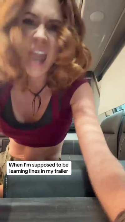 Karen learns her lines