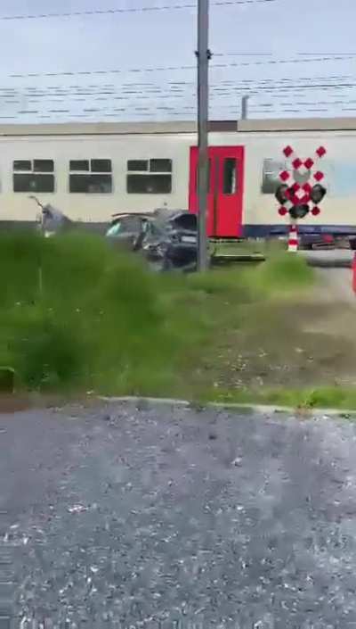 Panicking on train track
