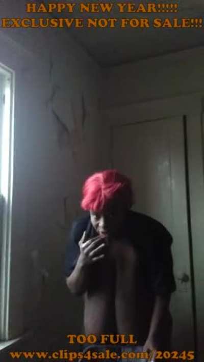 HUGE black boobs and vomit