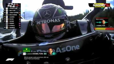 Hamilton: "That one was for Chadwick, Chadwick Boseman. Rest in peace"