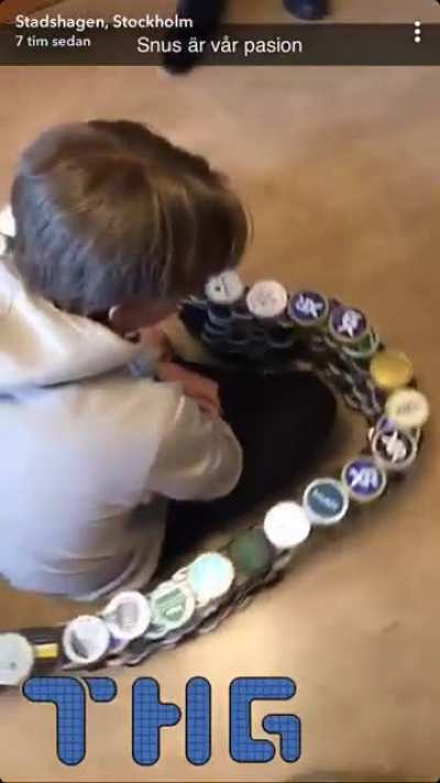&rdquo;Snus is our passion&rdquo;. Thorildsplan high school on the snapmap in Stockholm Sweden. Yeah, we start young here.