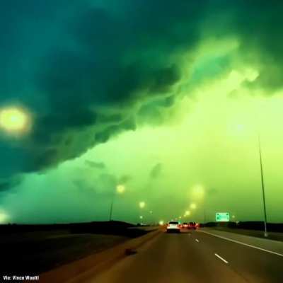 A green storm in South Dakota.