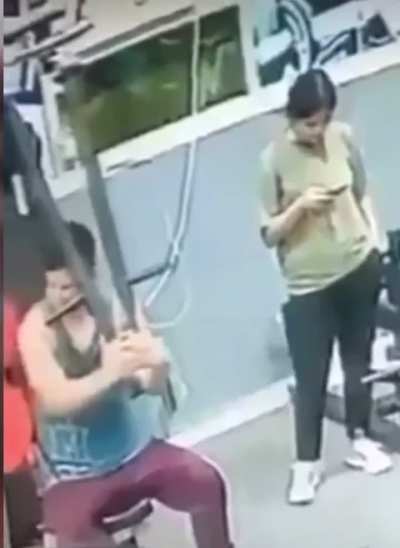 Hopefully she&rsquo;s okay, that dude didn&rsquo;t budge.