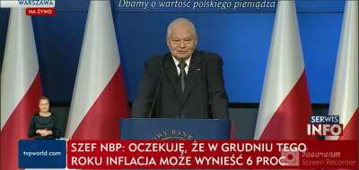 Tymczasem na konferencji Prezesa Narodowego Banku państwa, kt&oacute;re chciałoby uchodzić za poważne