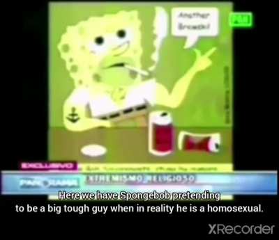A Peruvian news channel made a report claiming that SpongeBob was a homosexual, and they used gay SpongeBob fanart as proof...
