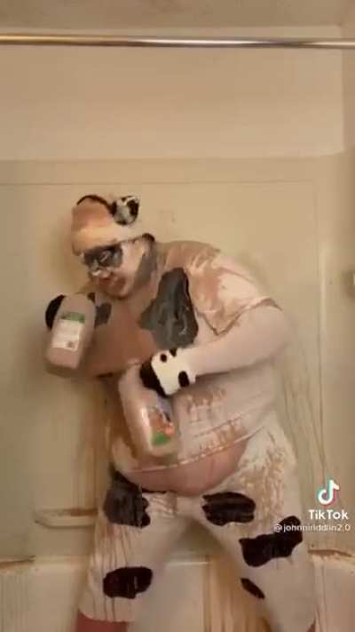 yes, you are a cow. now go back into the barn house where no one has to see this. (not sure if this was already here)