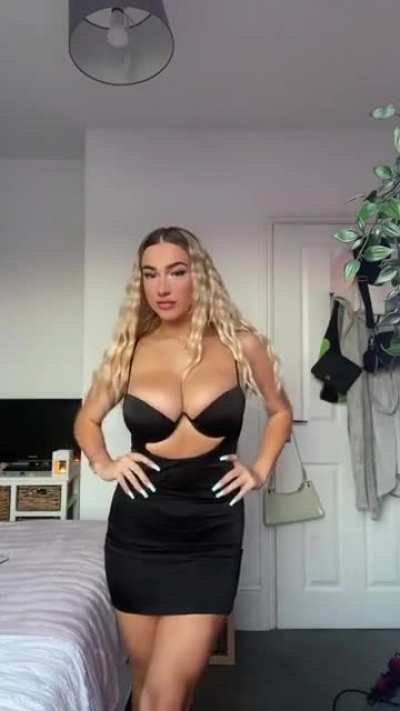 Busty blonde