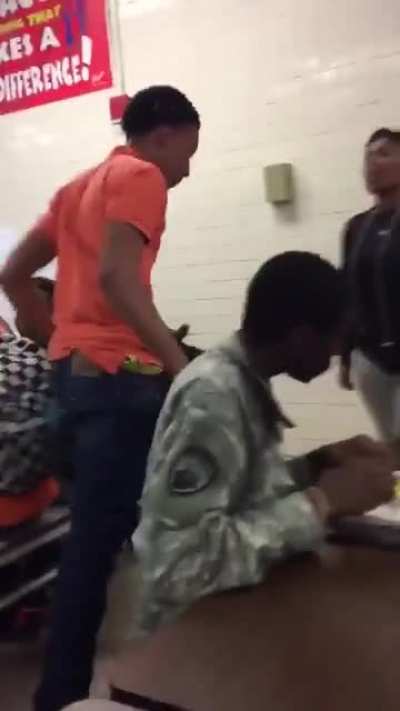 She poured milk on him. But milk gives you strong bones!