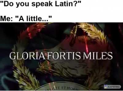 Well I know some words