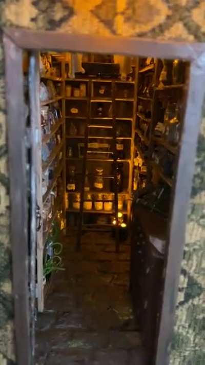 My first book nook: Snape&rsquo;s Potion Storeroom