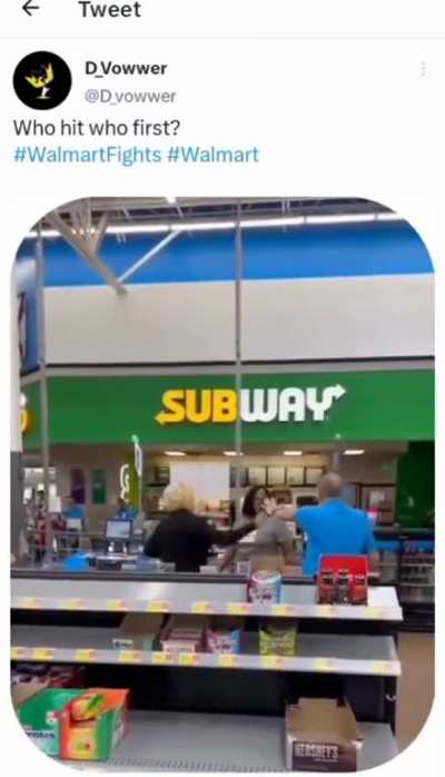 it's always somebody whooping a$$ at Wally World