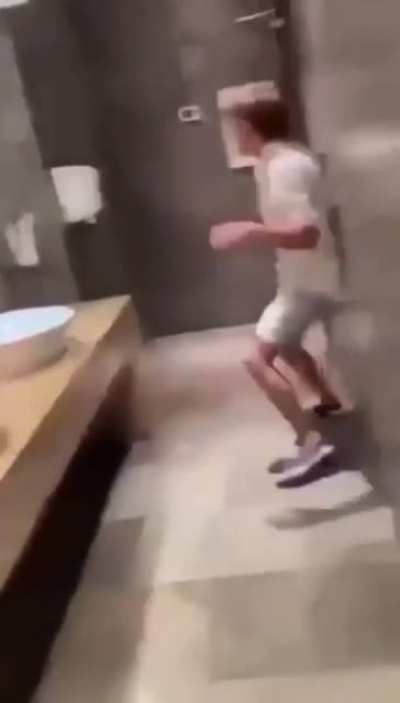 Hurry up, I can't hold it anymore