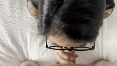Waking him up by sucking his cock