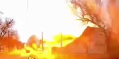 This is what it looks like to have a bomb dropped next to you. Video from today in Ukraine...