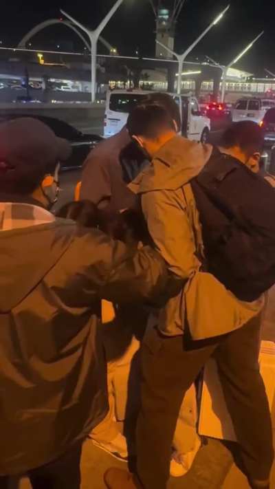 Members of ICE, while in plain clothes, abducted someone at the LA airport.