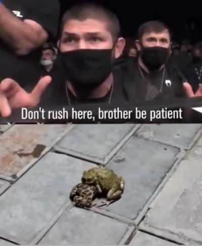 Khabib proving he can train anyone in world.